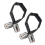 2-pack platt koaxialkabel för dörr/fönster-genomföring, 50 ohm, SO239 4