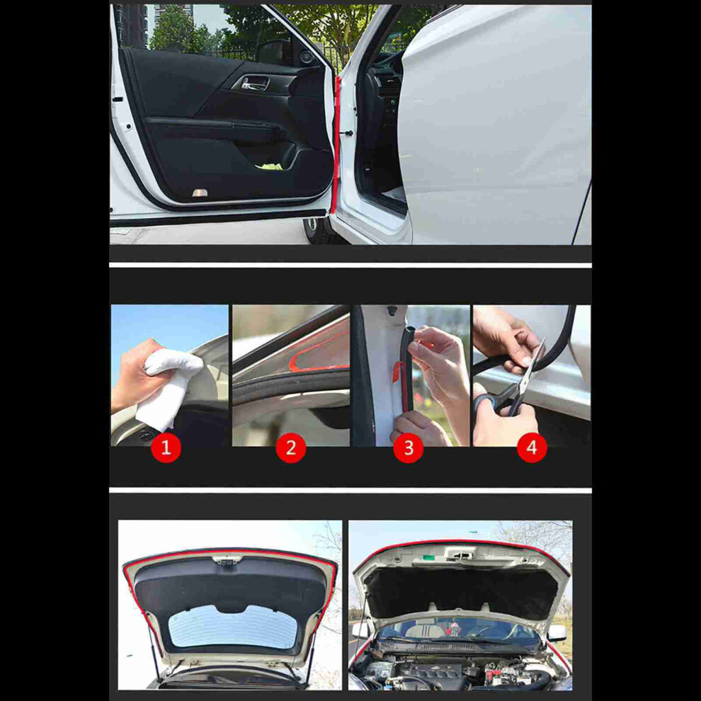 5Meters Big D Small D Z Shape P Type Car Door Seal Strip Auto Rubber Seal Strips Waterproof Trim Dustproof Sound Insulation Weatherstrip Bi 8451324939590