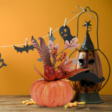 Artificial Maple Leaf Pumpkin Pomegranate Realistic Photography Prop 3D Maple Leaf Pumpkin Decoration 3pcs