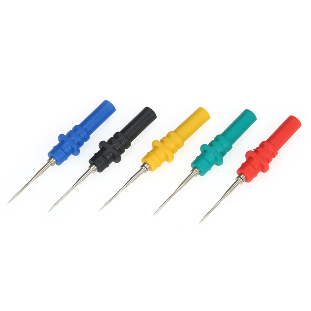 5Pcs Oscilloscope Probe Pins Set Upgraded Version Ht307 Automotive Test Accessories Back Pinning Probes Handheld Oscilloscope Probe Needle 5041324941346