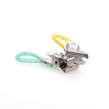 10 Stück Mehrfarben Edelstahl Handtuchclips 48x15x8mm für Küche Badezimmer