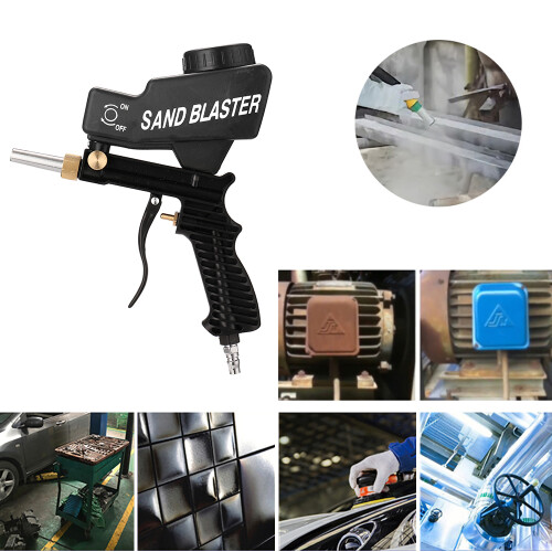 Portable Gravitation Sandblasting Machine Pneumatic Sand Blasting Set Rustproof Sandblaster Small Sandblasting Machine 1