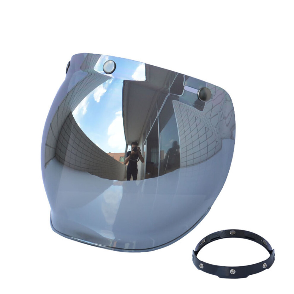 Motorcycle Anti-Uv Anti-Scratch Helmets Lens Bubble Visor Wind Shield Lens Universal For Standard 3-Snap Open Face Helmets 6931324942476
