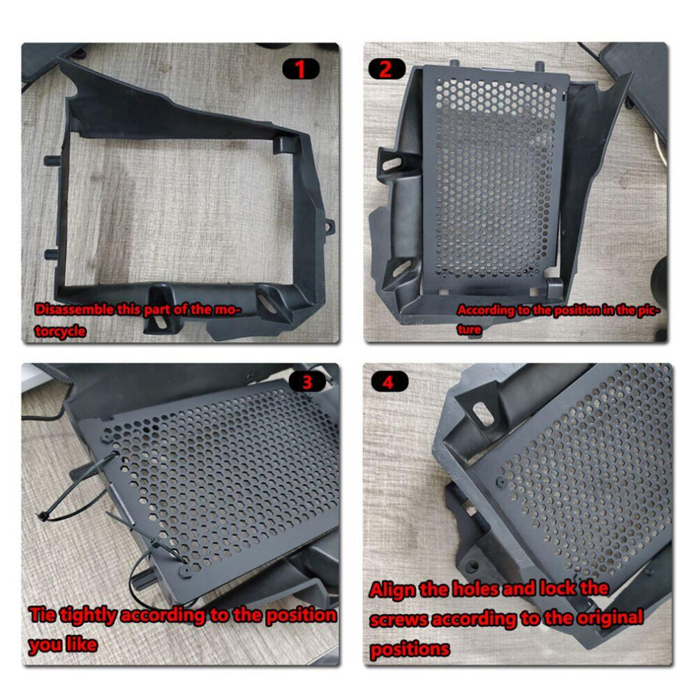 2Pcs Radiator Guard Protector Grille Grill Cover Replacement For Bmw R1200gs Lc /Adventure 2013-2019 4061324945985