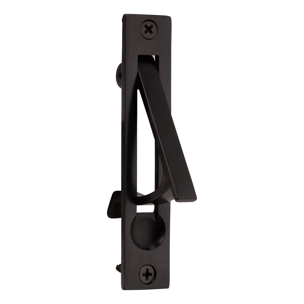 Photos - Door Handle Baldwin Estate 0465.102 Narrow Solid Forged Brass Edge Pull in Oil Rubbed Bronze 0465102
