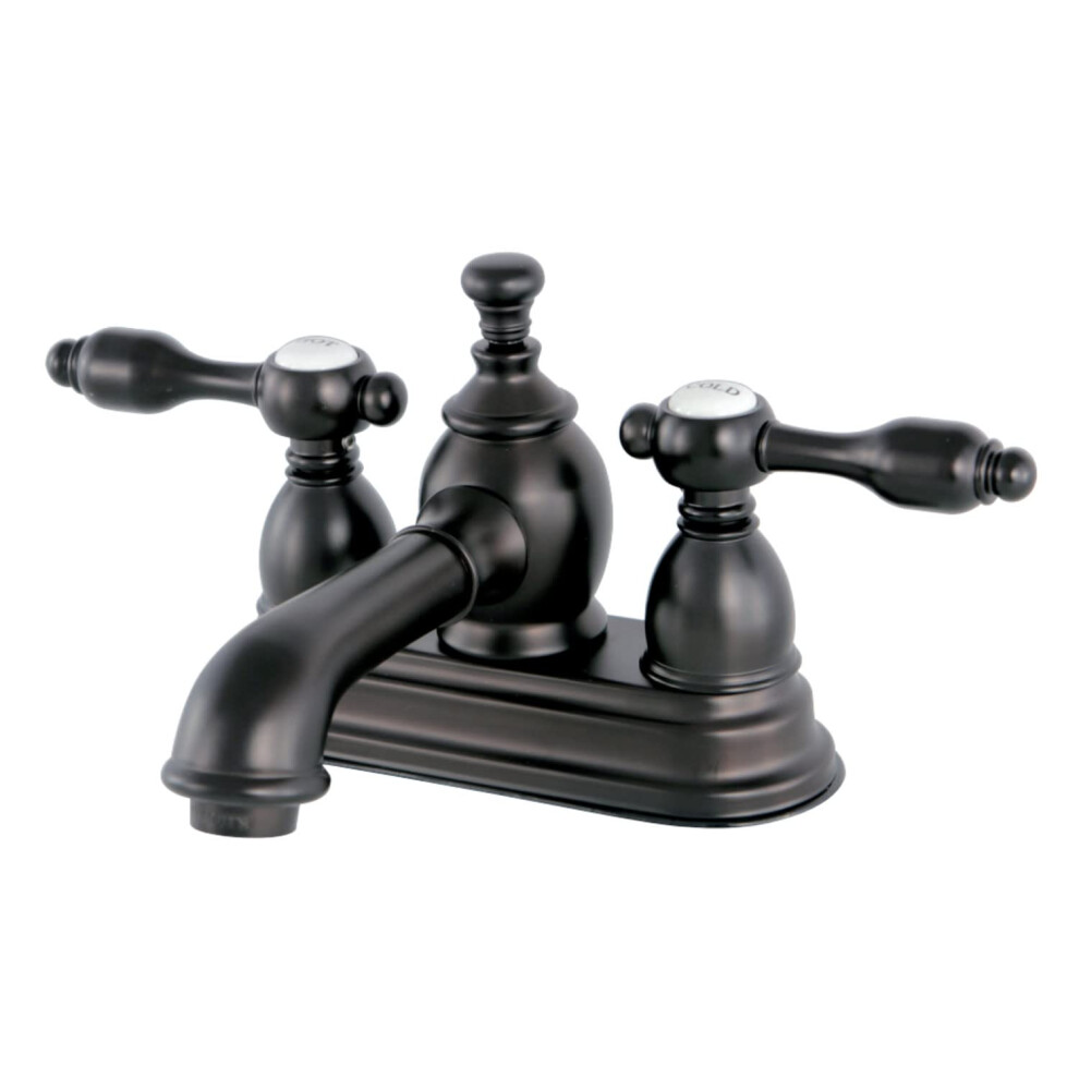 Kingston Brass Ks7005tal Tudor 4"""" Centerset Bathroom Faucet 4-1/2 Inch In Spout Reach Oil Rubbed Bronze 663370280740