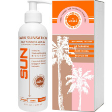 Sun Laboratories By Giesee Dark Sunsation Sunless Tanning Lotion 8 oz - Ultra Dark Self Tanner voor mannen en vrouwen Langdurige bruiningslotion Sunl