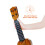 Ukulele para Crianças QDH, Guitarra Musical Infantil, 17 Polegadas, 4 Cordas de Aço, com Palheta 3