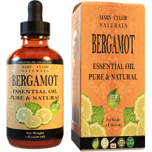 Aceite esencial de bergamota (1 oz) Grado teraputico premium 100% puro y natural Perfecto para difusor de aromaterapia DIY de Mary Tylor Natural