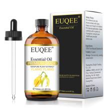 EUQEE Ylang Ylang ?terisk olie 118ml med glasdr?ber Ren Ylang Ylang olie til diffusor stearinlysfremstilling - 4 Fl.Oz
