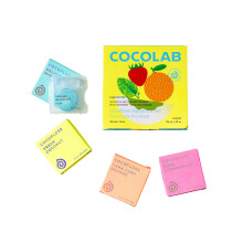 Cocofloss geweven tandzijde Door tandarts ontworpen mondverzorging Gewaxt Veganistisch Kindvriendelijk met kokosolie 4-pack munt-kokos-sinaasappelaar
