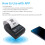 Aibecy 58mm Mini Portable Thermal Printer Wireless Lable Receipt Printer USB BT Connection Support ESC/POS Command Compatible with Windows 1