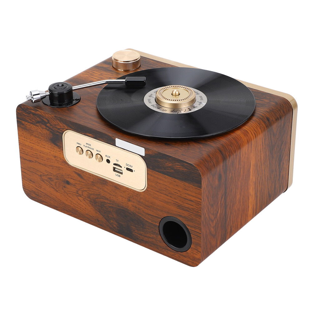 Retro Bluetooth Speaker Wooden Superior Sound Warm Fast Charging Portable Vintage Speaker For Home Bedroom Outdoor Yellow/Light 5021324975039