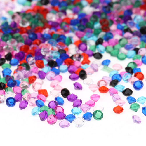 5000 Stück 3 mm transparente Hochzeits-Konfetti-Mischung 2