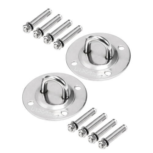 Lixada Deckenhalterung 880 lb, 2 Stück 3,5 Zoll Ø, Silber 2