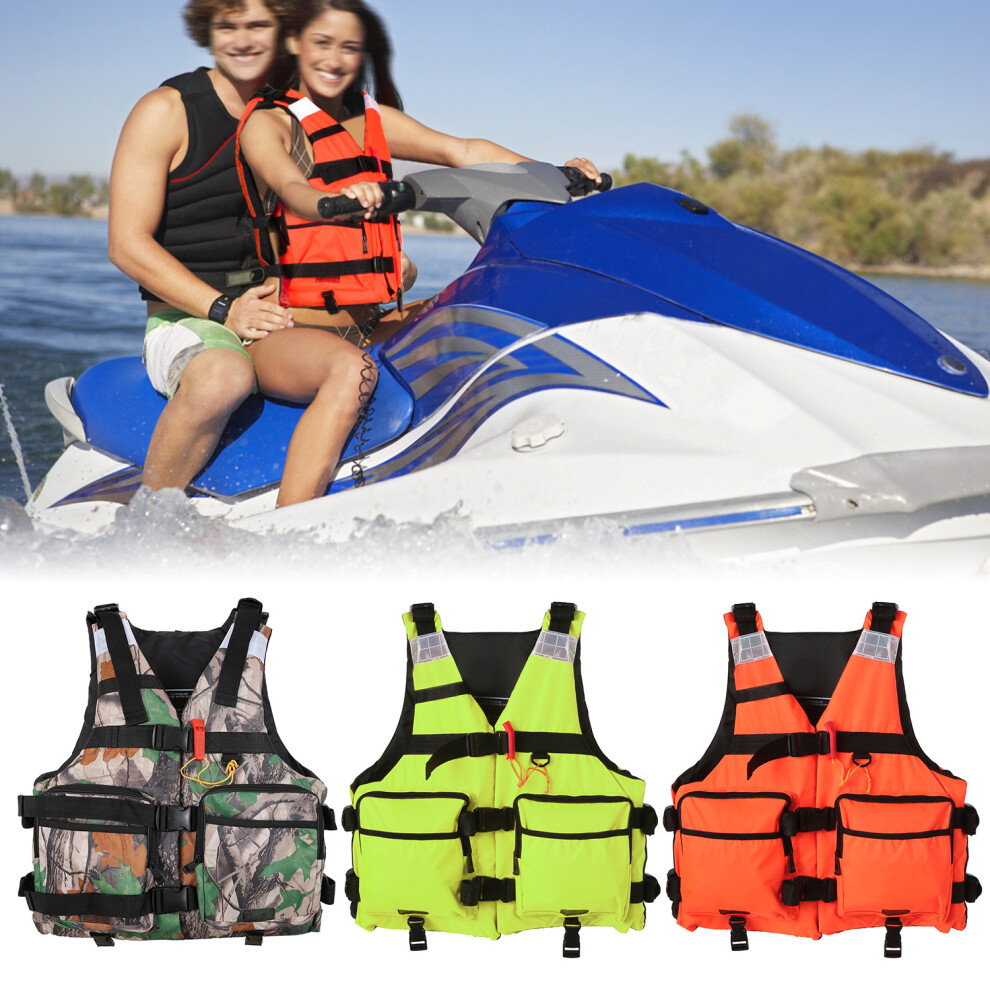 Water Sport Life Vest Reflective Life Jacket for Kayaking Fishing Sailing Floatation Life Safety Waistcoat