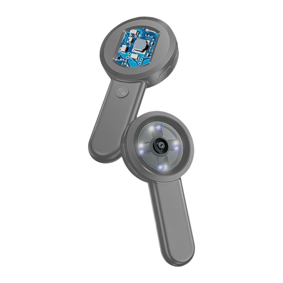Handheld Digital Magnifying Glass Digital Microscope for Adults Kids 100X Magnification 2.0 Inch IPS Screen Manual Focus 16M Photo Built-in