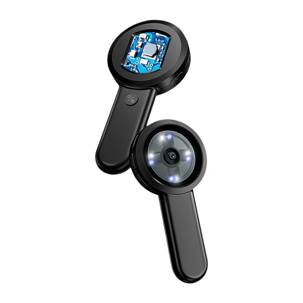 Handheld Digital Magnifying Glass Digital Microscope for Adults Kids 100X Magnification 2.0 Inch IPS Screen Manual Focus 16M Photo Built-in