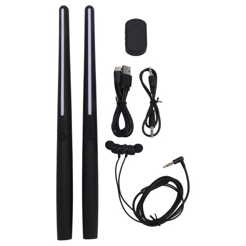 Electric Air Drum Set Multiple Modes Space Saving Educational Virtual Air Drum Set with Earphones Adapter 2