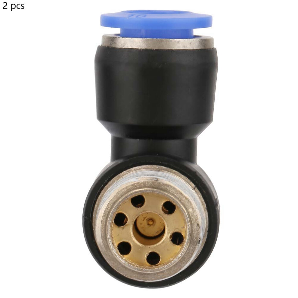 2Pcs Tube Air Flow Speed Controller Pipe Pneumatic Fitting Regulator Valve Sl10-03 8421324986696
