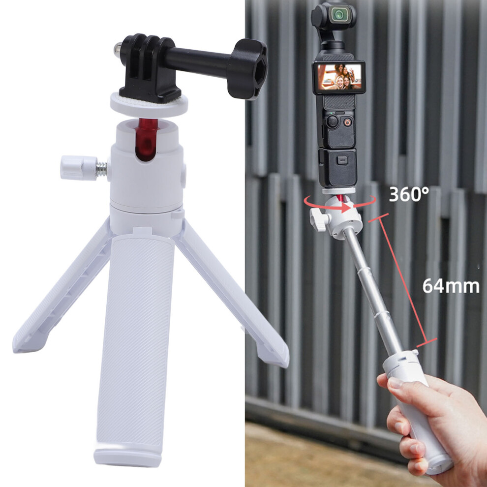 Selfie Stick Tripod Combo 30CM Extension Pole Handheld Camera Stand for POCKET 3 Action 5 Pro for 360 X4