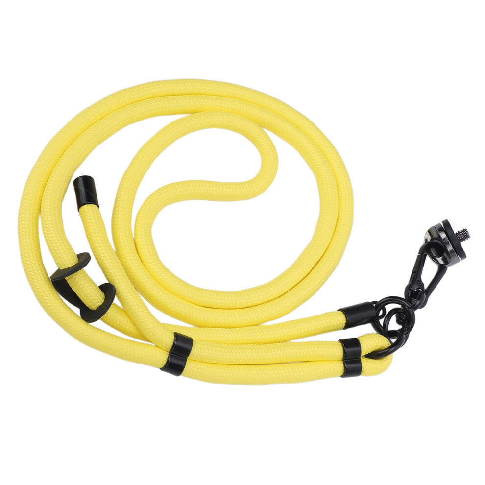 Action Camera Lanyard Adjustable Quick Release 1/4 Inch Thread Anti Lost Rope For Pocket 3 For Action 5 For One X4 Yellow 8451324989717