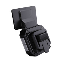 Solar Wireless Tire Pressure Detector Motorcycle Tire Pressure Monitor Monitoring System TPMS Detector with 2 Waterproof External Sensors