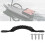 Schwarzer Kabinen-Griff 1 Stück für 2011-5 RC-Boot 5