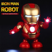 RC-Roboter 3xAA-Batterien, 19x10x19 cm, Rot/Gold