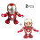 RC-Roboter 3xAA-Batterien, 19x10x19 cm, Rot/Gold 12