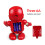 RC-Roboter 3xAA-Batterien, 19x10x19 cm, Rot/Gold 4