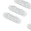 10 Stück Klebe-Kabelclips L - klarer Acryl + PP 5