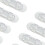 10 Stück Klebe-Kabelclips L - klarer Acryl + PP 7
