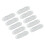 10 Stück Klebe-Kabelclips L - klarer Acryl + PP 2
