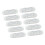 10 Stück Klebe-Kabelclips L - klarer Acryl + PP 12