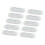 10 Stück Klebe-Kabelclips L - klarer Acryl + PP 9