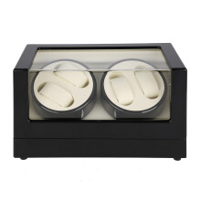 4+0 Wooden Wristwatch Mechanical Watch Automatic Winder Case Box   240V