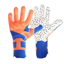 ( orange-blue, 6) Goalkeeper Gloves with Finger Protection – Anti-Slip, Padded, Breathable Soccer Gloves for Youth & Adults