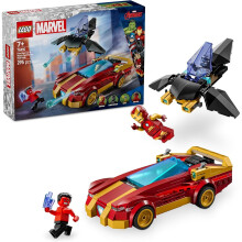 LEGO 76310 Marvel Iron Man Car & Black Panther vs. Red Hulk
