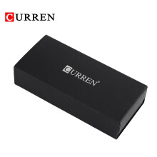 CURREN Watch Box Cardboard Paper Watch Storage Case Black Exquisite Gift Watch Container