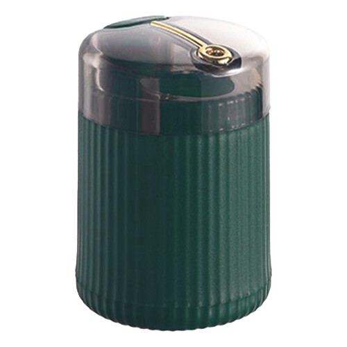 Pop Up Automatic Toothpick Dispenser Holder Compact Large Capacity Clear Window Toothpick Container for Kitchen Dark Green 2