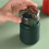 Pop Up Automatic Toothpick Dispenser Holder Compact Large Capacity Clear Window Toothpick Container for Kitchen Dark Green 15