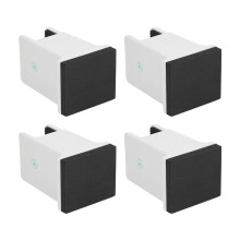 4pcs Adjustable Furniture Risers with Screw Clamp Rubber Bed Couch Risers for Heavy Duty Furniture White