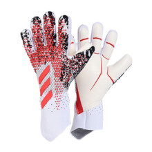 ( red and white, 7) Youth Goalkeeper Gloves with Finger Support – Anti-Slip Latex Grip, Padded & Durable Soccer Gloves