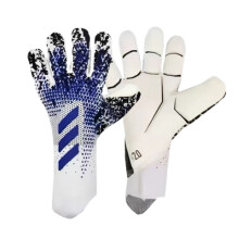 ( blue and black, 10) Youth Goalkeeper Gloves with Finger Support – Anti-Slip Latex Grip, Padded & Durable Soccer Gloves