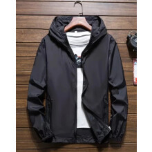 (7XL, Black) Men's Waterproof Rain Jacket Hooded Breathable Lightweight Windbreaker Outwear