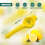 GEEZY GEEZY Metal Lemon Squeezer Hand Juicer Yellow Manual Citrus Press for Lime Fruit 8