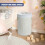GEEZY GEEZY Bamboo Laundry Basket with Lid & Liner Foldable Round Clothes Bin Hamper 75L 5