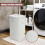 GEEZY GEEZY Bamboo Laundry Basket with Lid & Liner Foldable Rectangular Clothes Bin Hamper 3