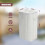 GEEZY GEEZY Bamboo Laundry Basket with Lid & Liner Foldable Rectangular Clothes Bin Hamper 8
